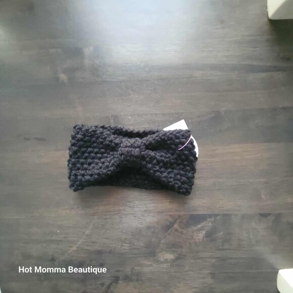 Baby Knitted Bow Earwarmer Headband Bundle in Assorted Colors - Picture 2 of 8